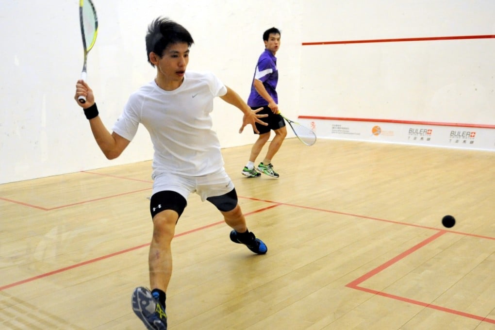 Hong Kong's Max Lee Ho-yin (front) lost in five sets to Ong Beng Hee of Malaysia. Photo: SCMP Pictures