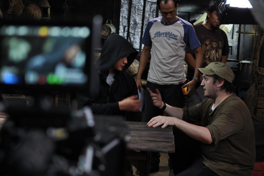 Gareth Evans directs Iko Uwais in The Raid 2