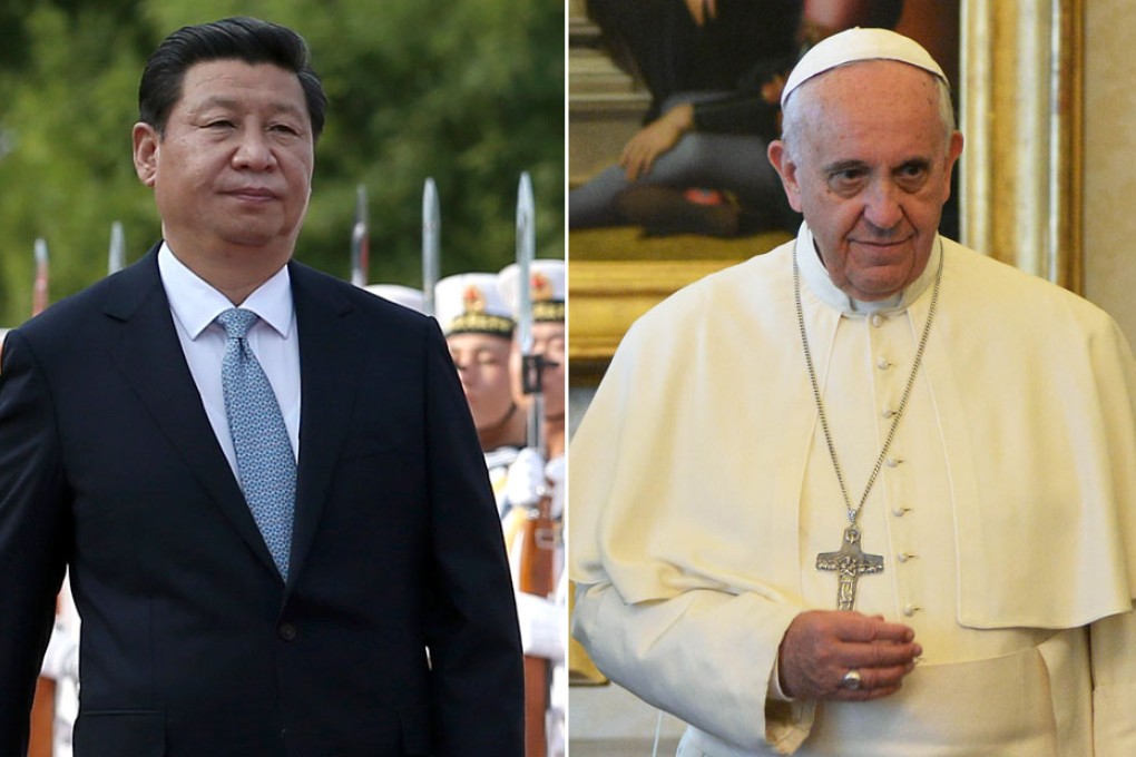 President Xi Jinping (left) and Pope Francis. There is every reason for Beijing and the Vatican to resume dialogue.