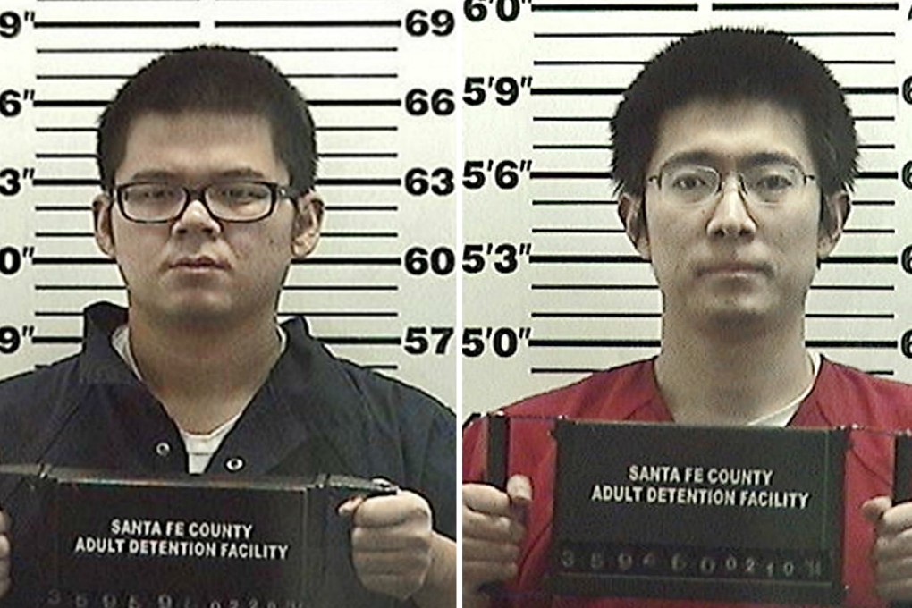 Cai Bo (left) has been in the Santa Fe County Jail since his December arrest; while Cai Wentong is a 29-year-old graduate student. Photos: Santa Fe County Jail