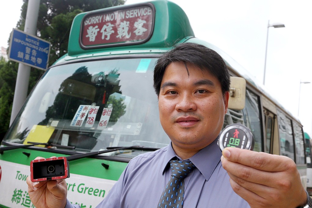 Engineer Ben Wong with the Mobileye system. Photo: David Wong