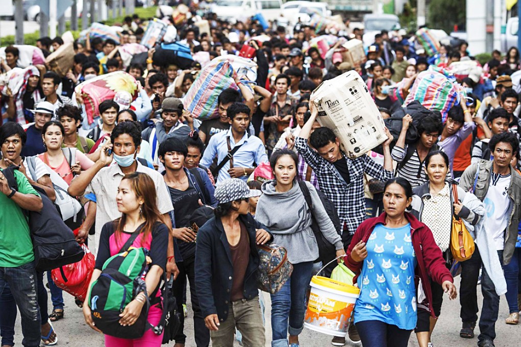 The junta estimates there were 90,000 people living illegally in Thailand. Photo: Reuters