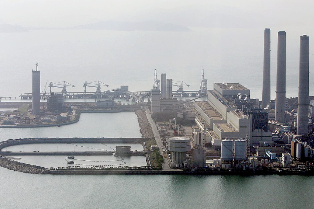HK Electric's coal power station on Lamma Island. The company rejected purchasing from the mainland, citing the risk of power interruptions; while CLP Power did not rule out imports, but said Hong Kong should first build some new generators to maintain bargaining power over its purchase options. Photo: AFP