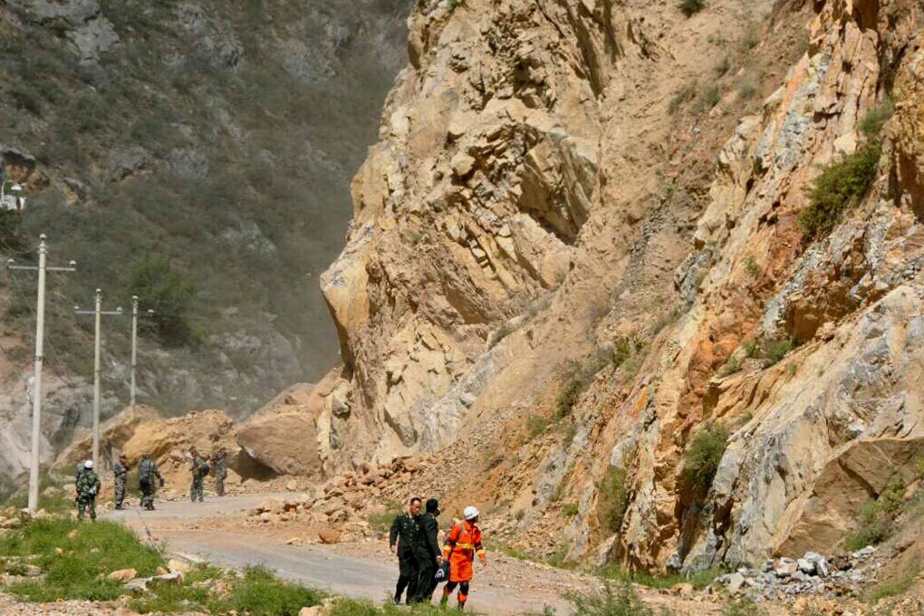 The terrain in Ganzi is steep and mountainous. Photo: Xinhua