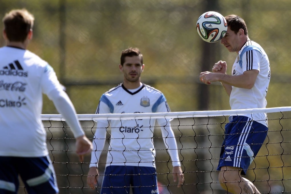 Argentina's Lionel Messi (right) says he hopes to reprise his attacking partnerships with Higuain and Sergio Aguero. Photo: AFP