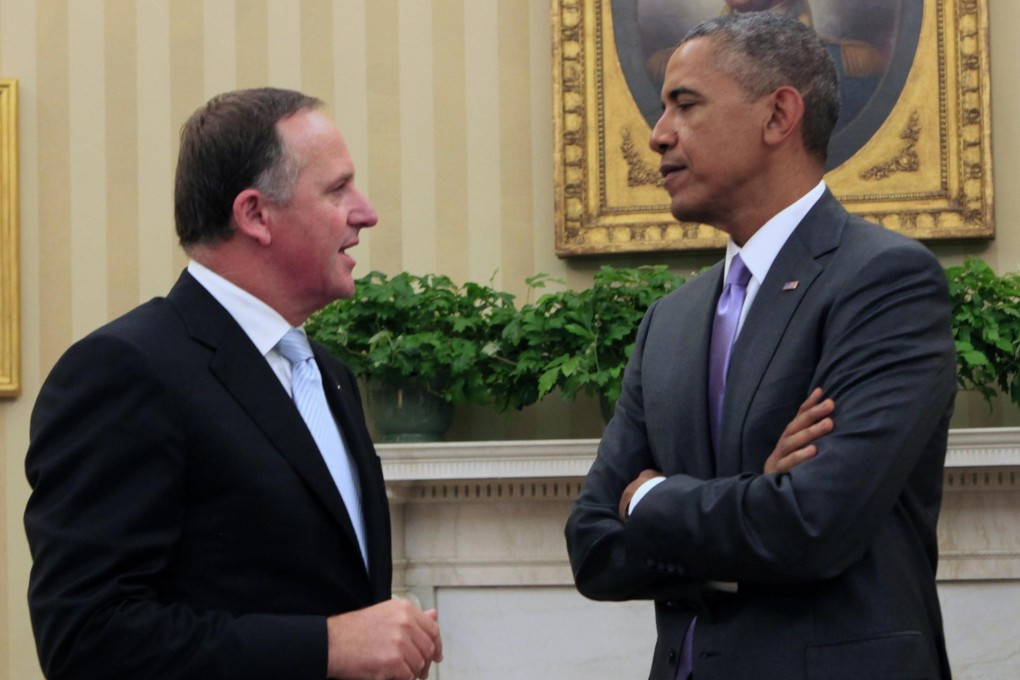 Obama and New Zealand Prime Minister John Key. Photo: MCT