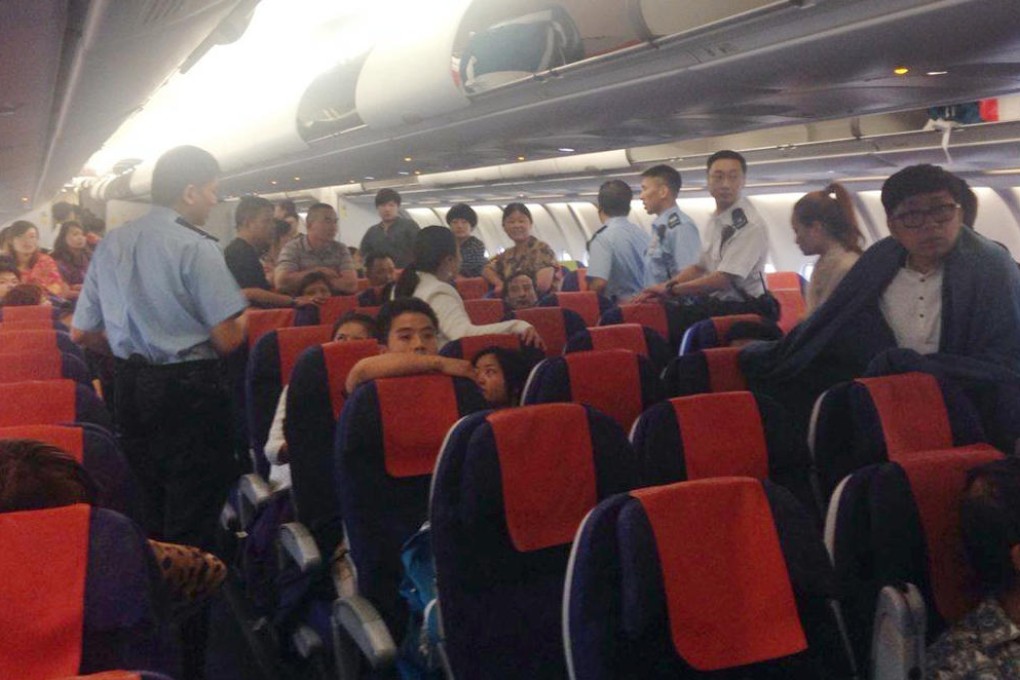 Some of the passengers on the plane. Photo: SMP