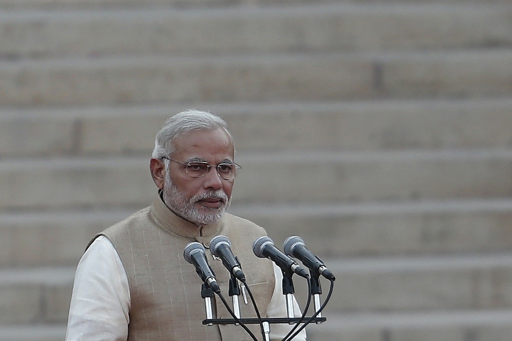 The right-wing Bharatiya Janata Party (BJP) government, led by Narendra Modi, has instructed all ministries and public offices to use Hindi in its official communication on social media. Photo: Reuters