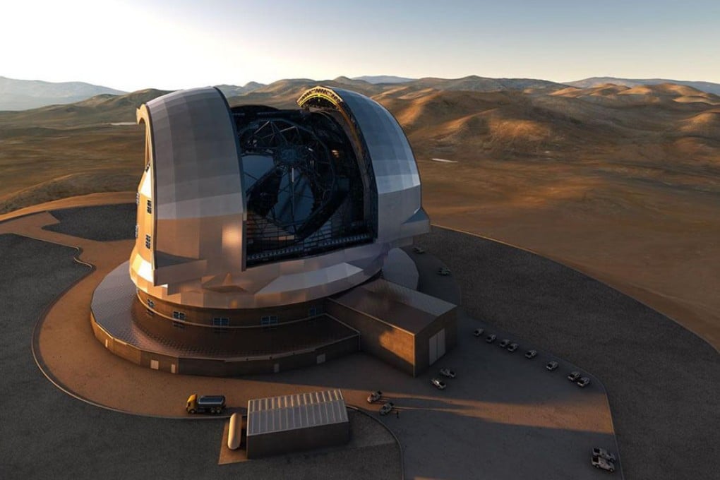 An artist's impression of the European Extremely Large Telescope, atop Cerro Armazones. Photo: AFP