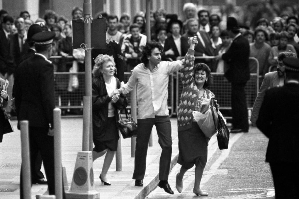 Gerry Conlon walks out of the Old Bailey in 1989 after serving 14 years in prison and into a world that he found hard to deal with: "I wasn't prepared for normal life outside prison." Photo: AP