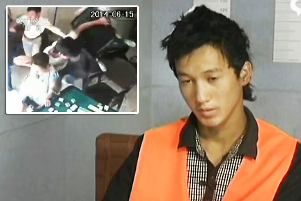 Muer Zhati was shown as saying "sorry" to knife-attack victims on official CCTV. Photos: CCTV