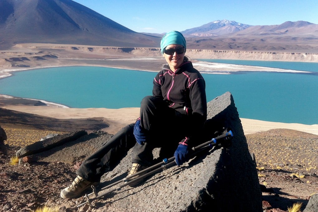 Sophie on an acclimatisation hike near Ojos del Salado, Chile. Photo: Sophie Cairns