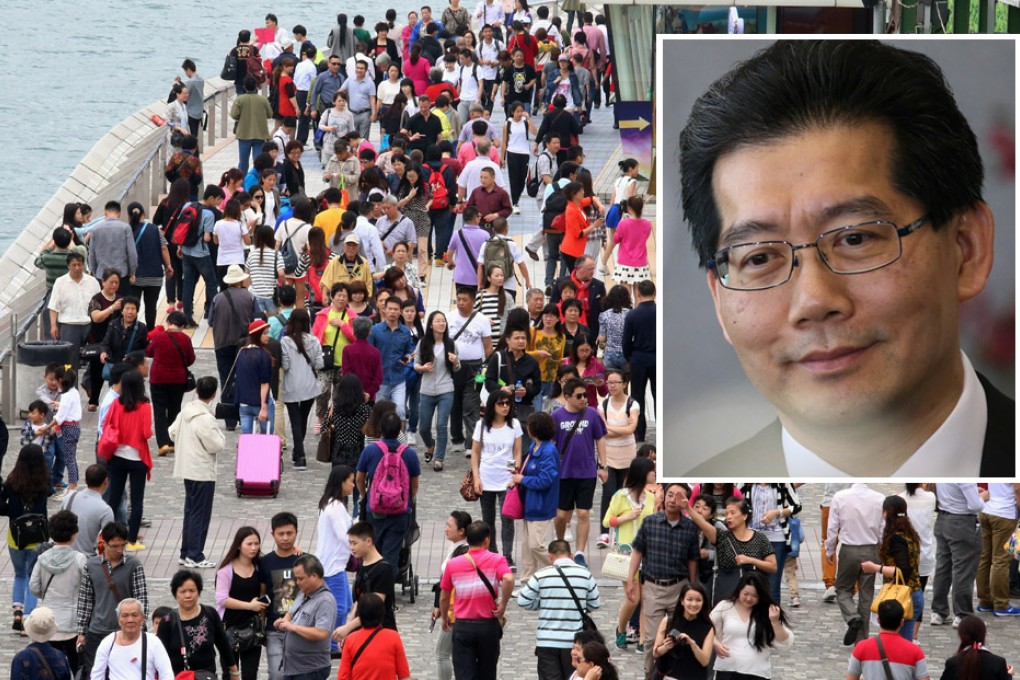 The authorities in Beijing had "noted the views" of Hongkongers about the flood of visitors from Shenzhen, Greg So said yesterday after talks. Photos: SCMP