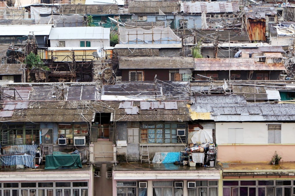 Rooftop slums in To Kwa Wan.