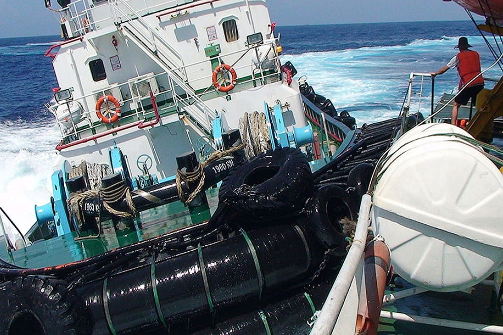 This handout photo taken on June 23 and released by Vietnam's maritime police allegedly shows a Chinese boat (left)  ramming a Vietnamese vessel in contested waters near China's deep sea drilling rig in the South China Sea. Photo: AFP