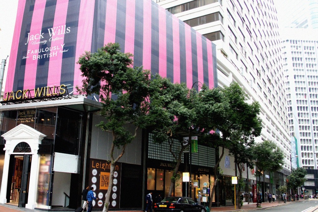 Hong Kong's Jack Wills Store in Causeway Bay.