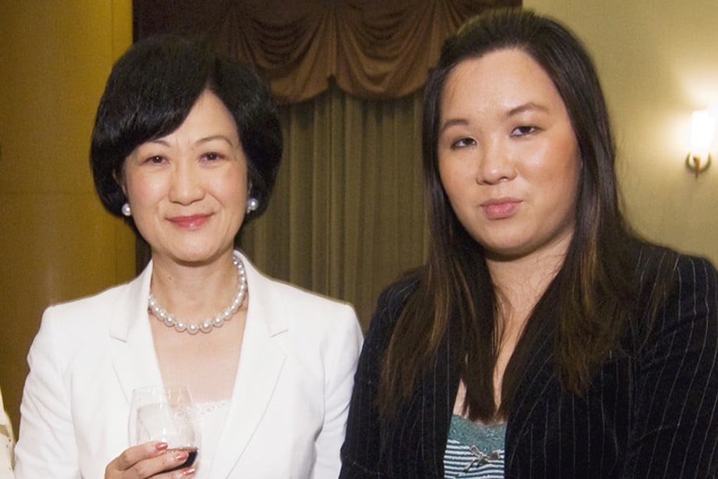 Cynthia Ip (right) with her mother, the former minister Regina Ip, in 2008. Photo: Moxie