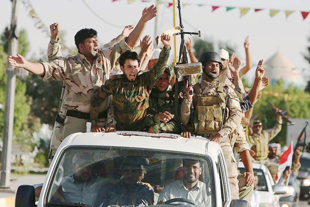 The Al-Abbas brigades volunteered to protect the Shiite Muslim holy sites in Karbala against Sunni militants. Photo: AFP