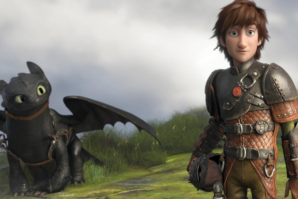 Toothless with Hiccup in How to Train Your Dragon 2