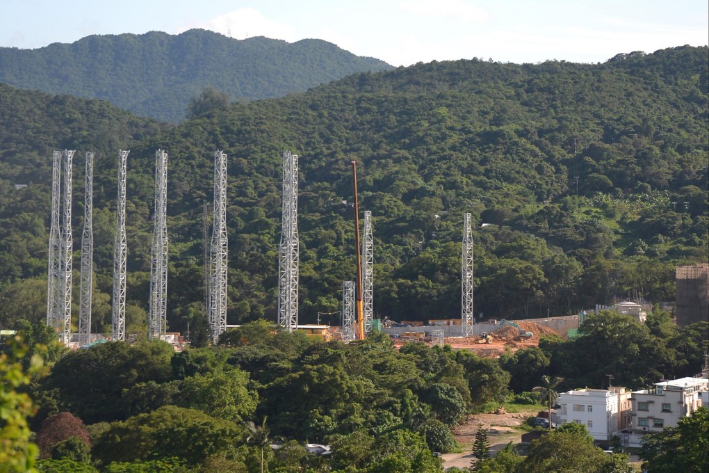 Towers mark a new sport academy in Sai Kung. Photo: Red Door News