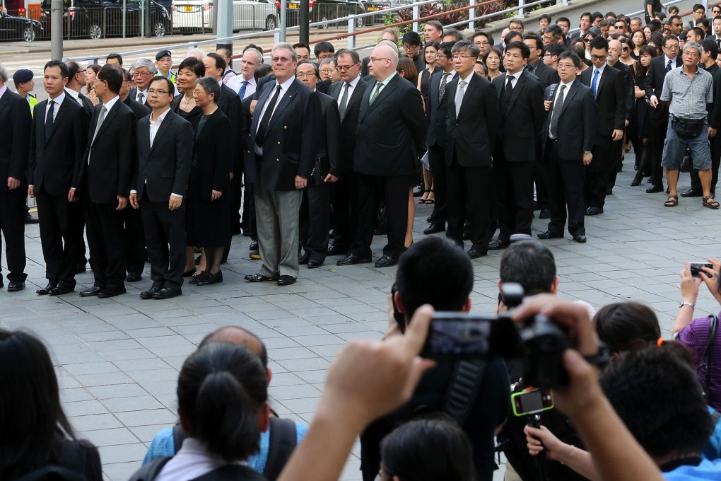 Some 1,800 lawyers took partin the march. Photo: K.Y. Cheng