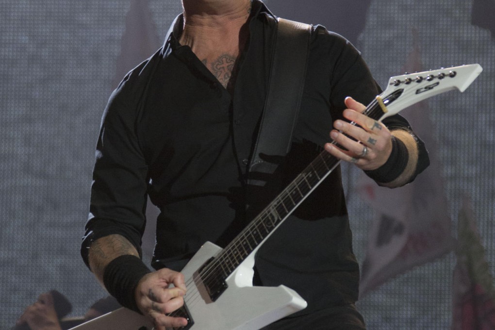 James Hetfield in action.