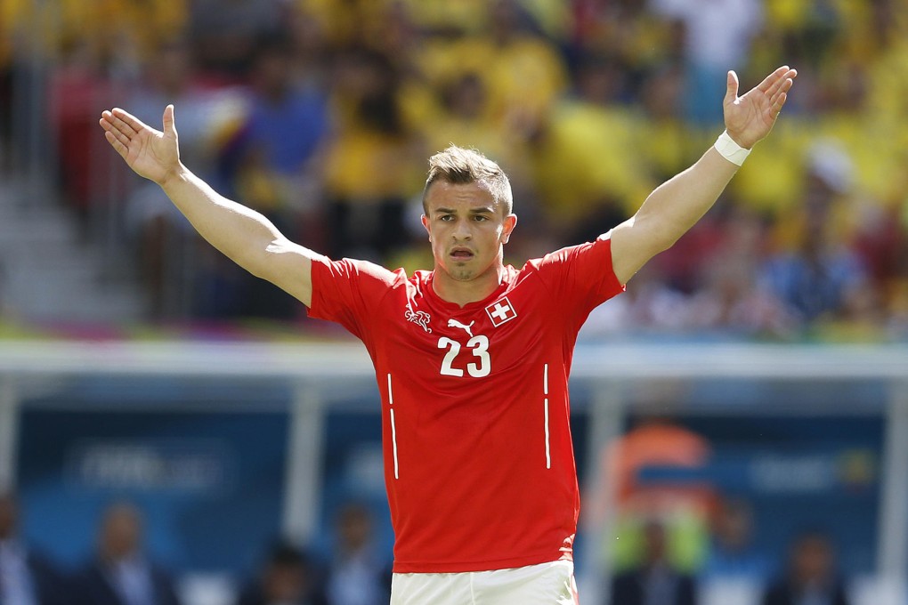 Xherdan Shaqiri, who will be pivotal to Swizterland's hopes of writing history, has three-time Ballon D'Or winner Lionel Messi as his opposite number.Photo: SCMP Pictures