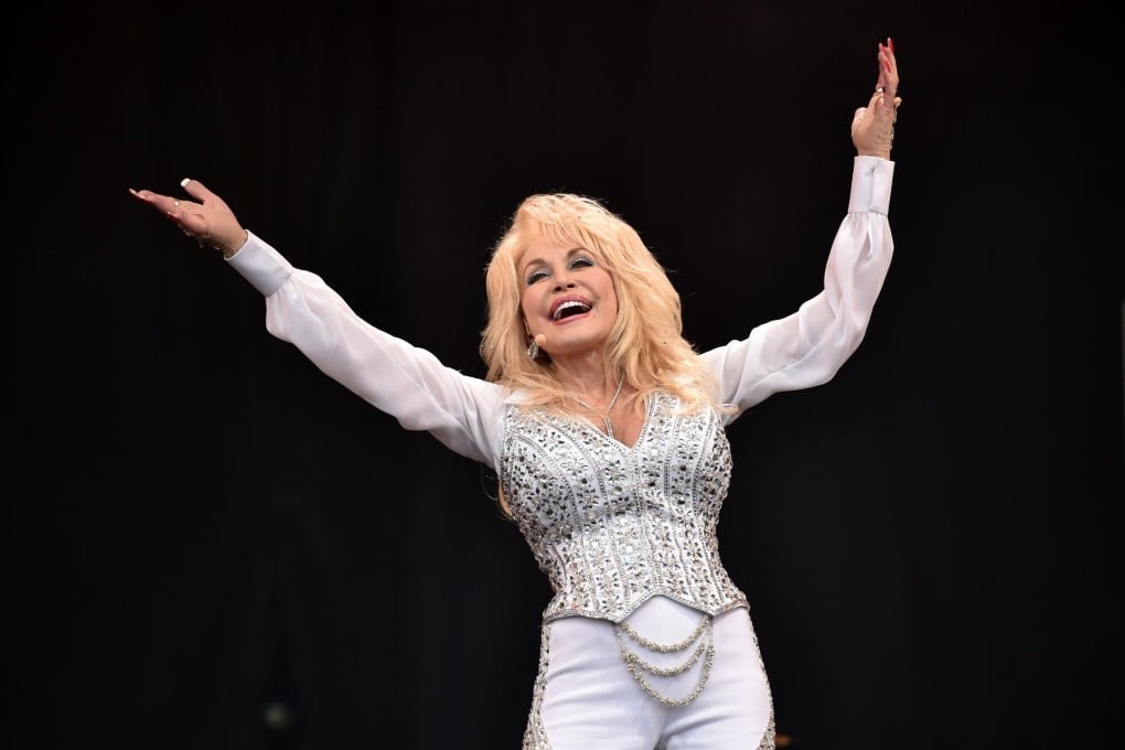 The US country singer performs at the rock festival. Photo: AFP