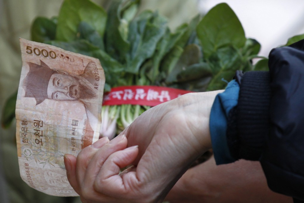 Businesses in Korea's US$1.3 trillion stock market are getting squeezed as the strongest won in six years and sluggish global growth curb export earnings. Photo: Reuters