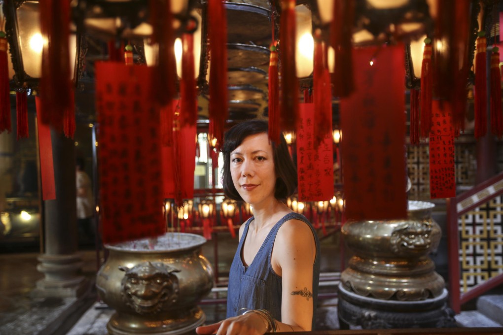 Susan Barker at the Man Mo temple, on Hollywood Road. Portraits: Sam Tsang
