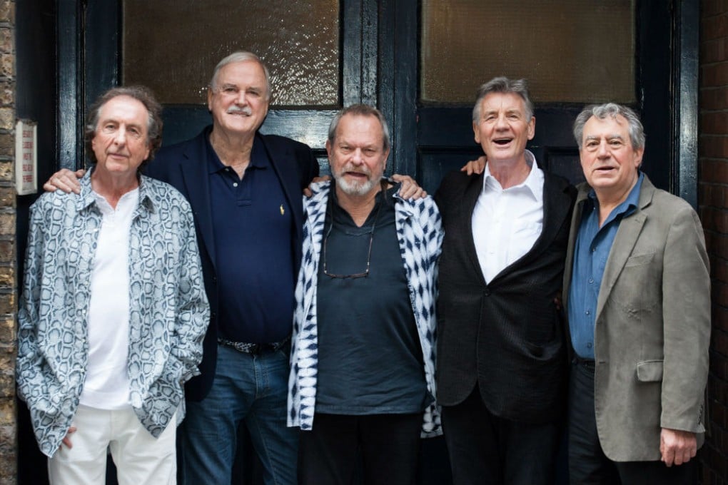 Monty Python, (from left) Eric Idle, John Cleese, Terry Gilliam, Michael Palin and Terry Jones, ahead of their first show in London. Photo: AFP