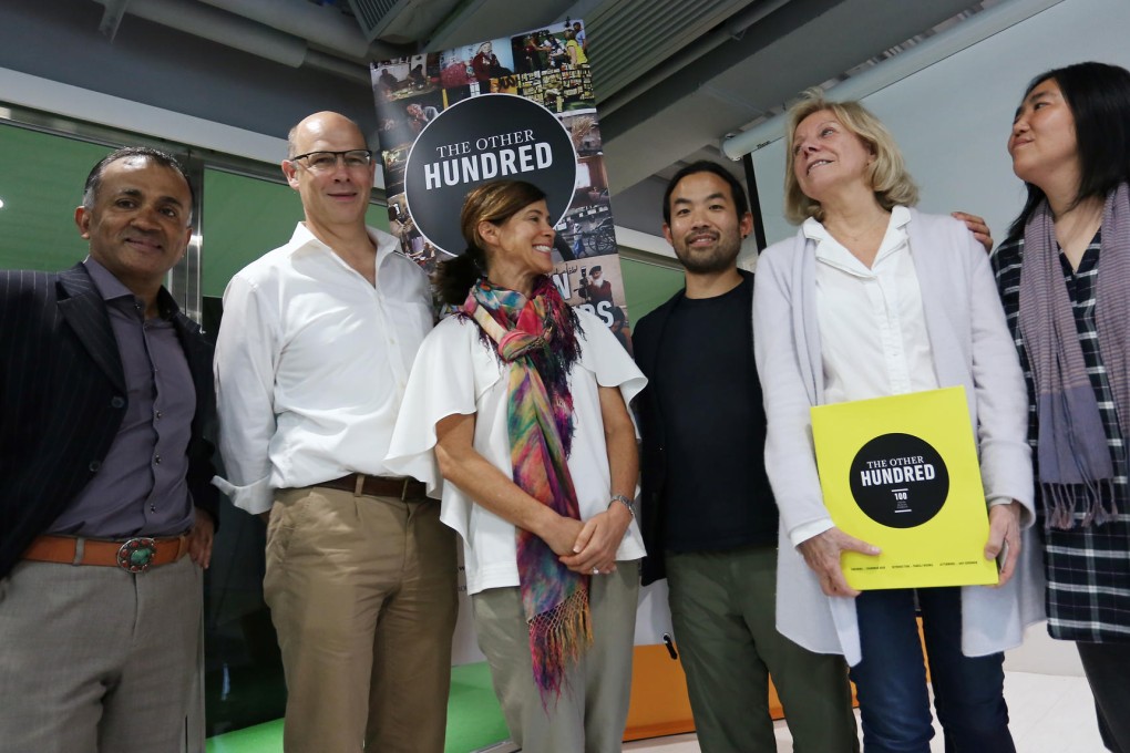 (From left) Chandran Nair with judges Simon Cartledge, Lisa Botos, Stefen Chow, Ruth Eichhorn and Yumi Goto. Photo: Jonathan Wong