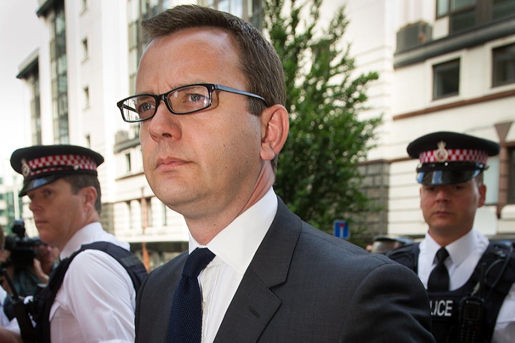 Former News of the World editor Andy Coulson arrives at the Old Bailey in London ahead of sentencing. Photo: AP