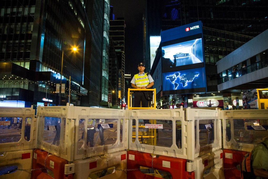 Hong Kong people have a reputation for staging peaceful demonstrations, but an atmosphere of violence has crept in of late. Photo: Bloomberg
