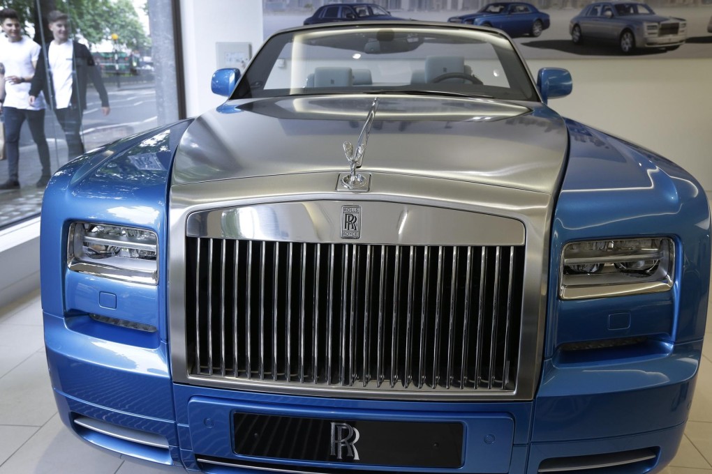 A Phantom Drophead Coupe Rolls-Royce in a London showroom - Chinese are among the keenest buyers of the luxury marque. Photo: AP