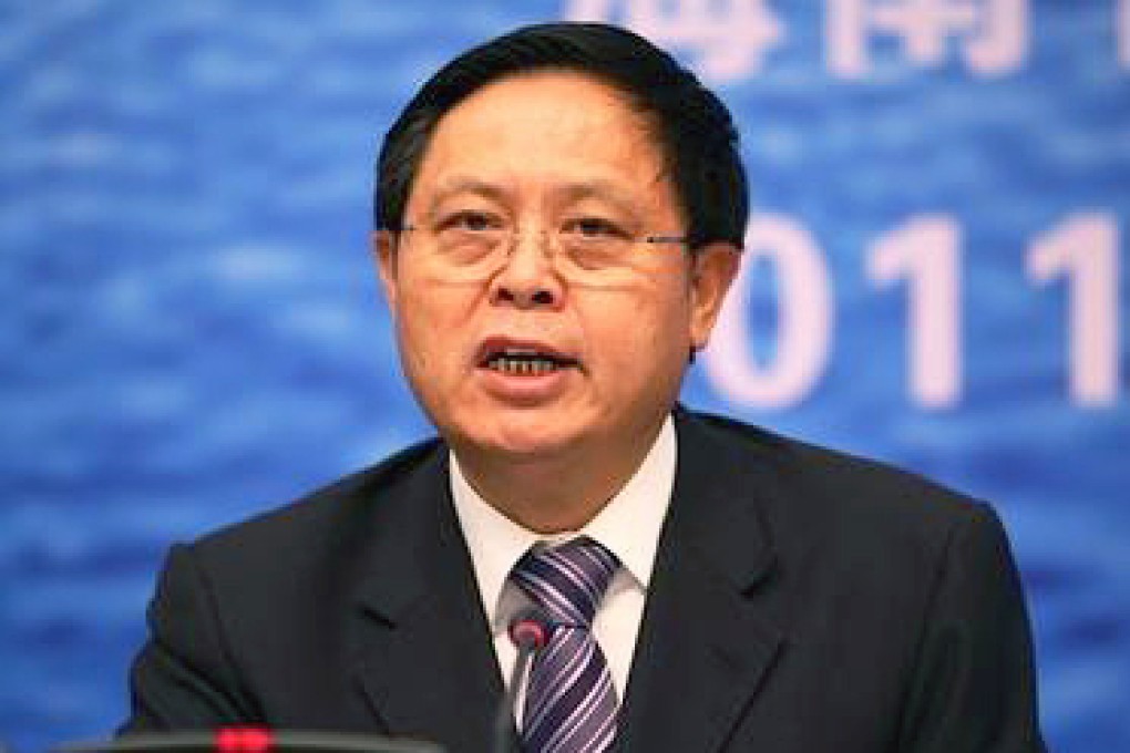 Tan Li, deputy governor of Hainan province, used to be a senior official in Sichuan, where he may have received money from convicted tycoon Liu Han. Photo: SCMP pictures