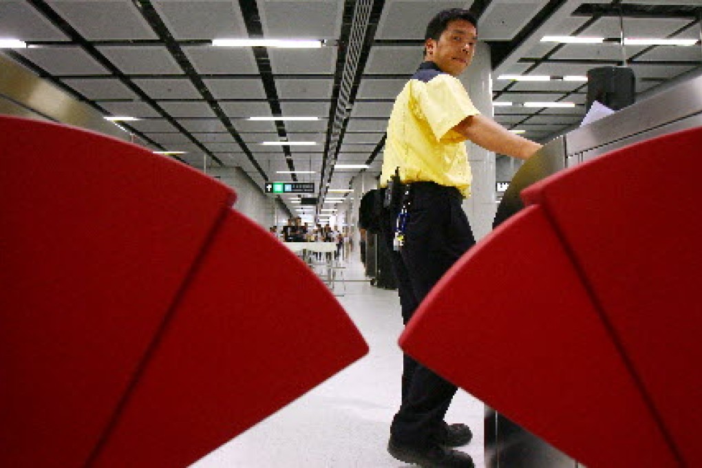 MTR staff have begun a protest against a "disappointing" 5.25 per cent pay rise by refusing to work overtime and on their days off. Photo: Oliver Tsang