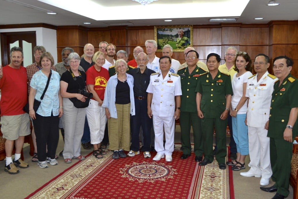 United States war veterans and peace activists meet with Vietnamese war veterans in Ho Chi Minh City in May. Photos: Eric San Juan; AFP