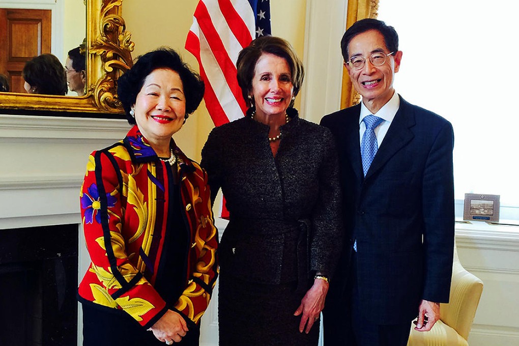 Anson Chan (left) and Martin Lee meet US House Democratic Leader Nancy Pelosi to discuss political reform in April. Photo: SCMP Pictures