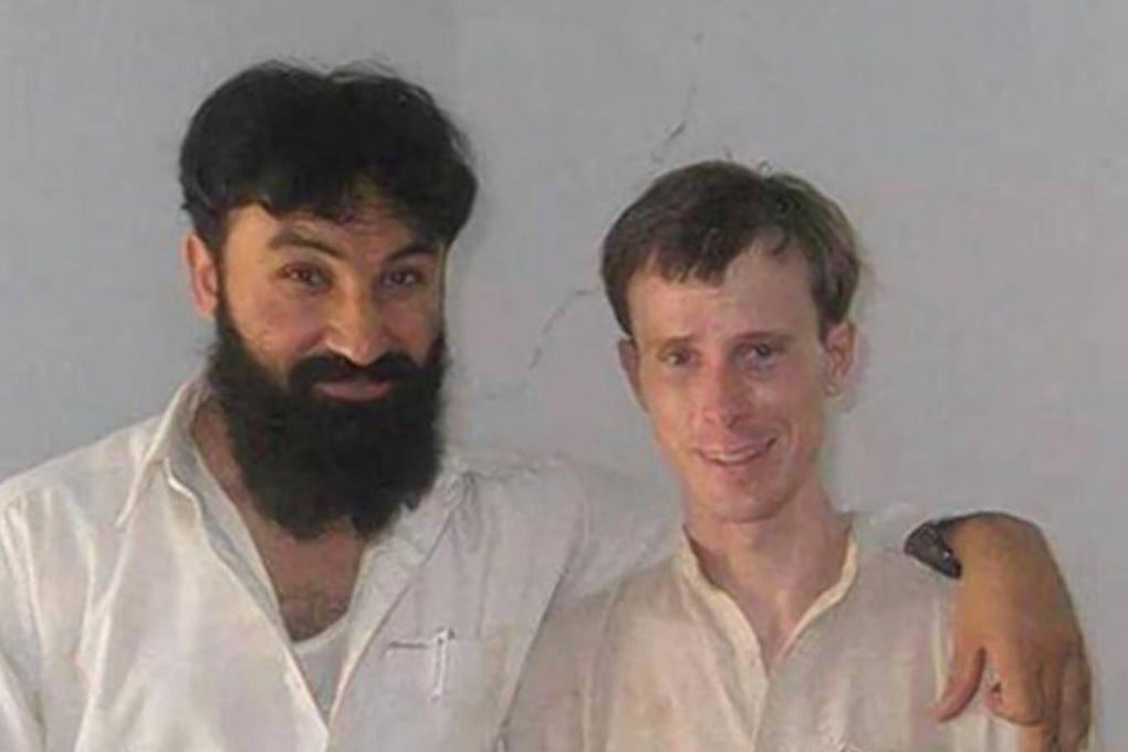 Badruddin Haqqani and Bowe Bergdahl in 2012 in Afghanistan.