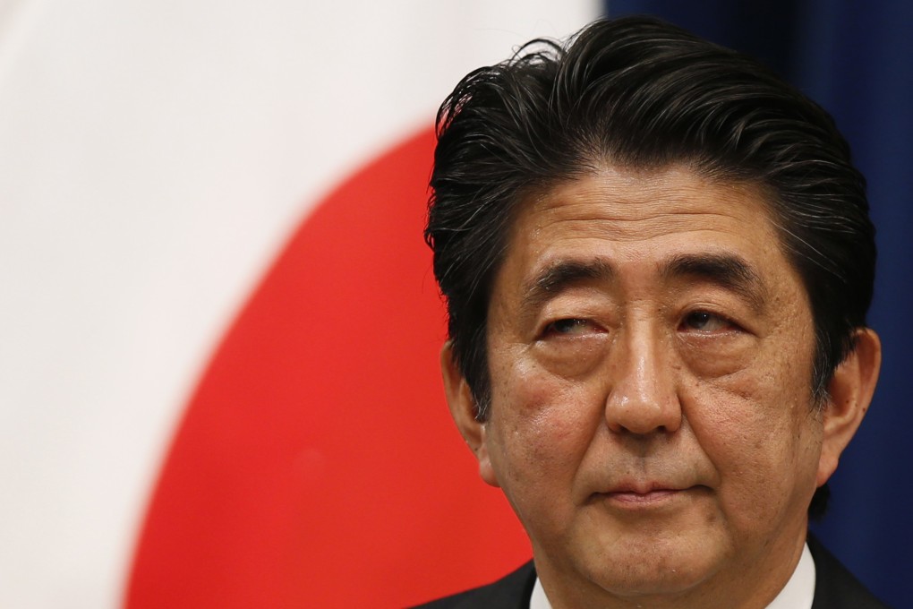 Japan's Prime Minister Shinzo Abe's proposal has seen his ratings fall below 50 per cent for the first time since he swept to power in December 2012. Photo: Reuters