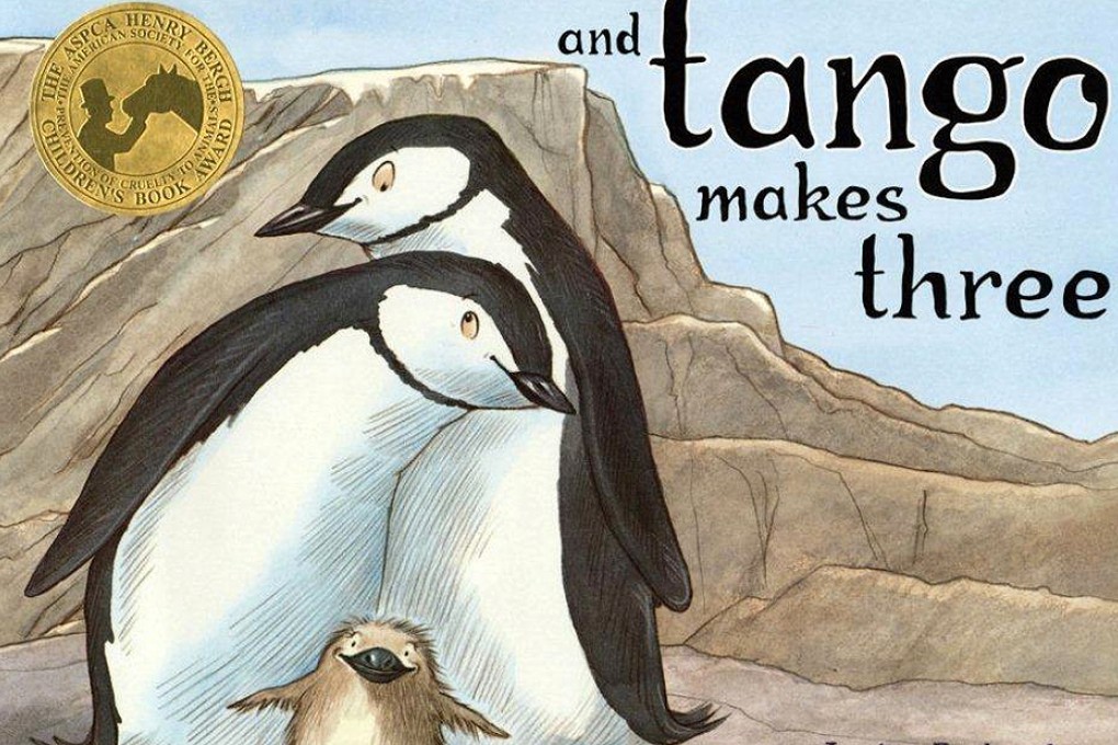 Justin Richardson and Peter Parnell's book, 'And Tango Makes Three.' Photo: AP