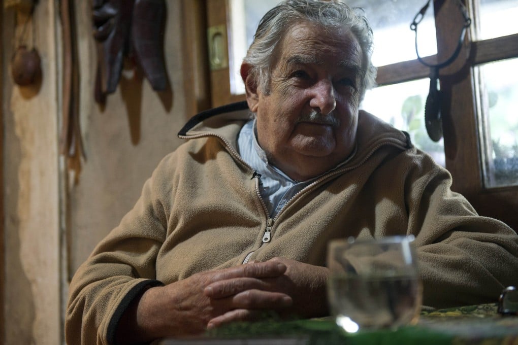 Uruguayan President Jose Mujica is interviewed at his house on the outskirts of Montevideo on July 9. Photo: AFP