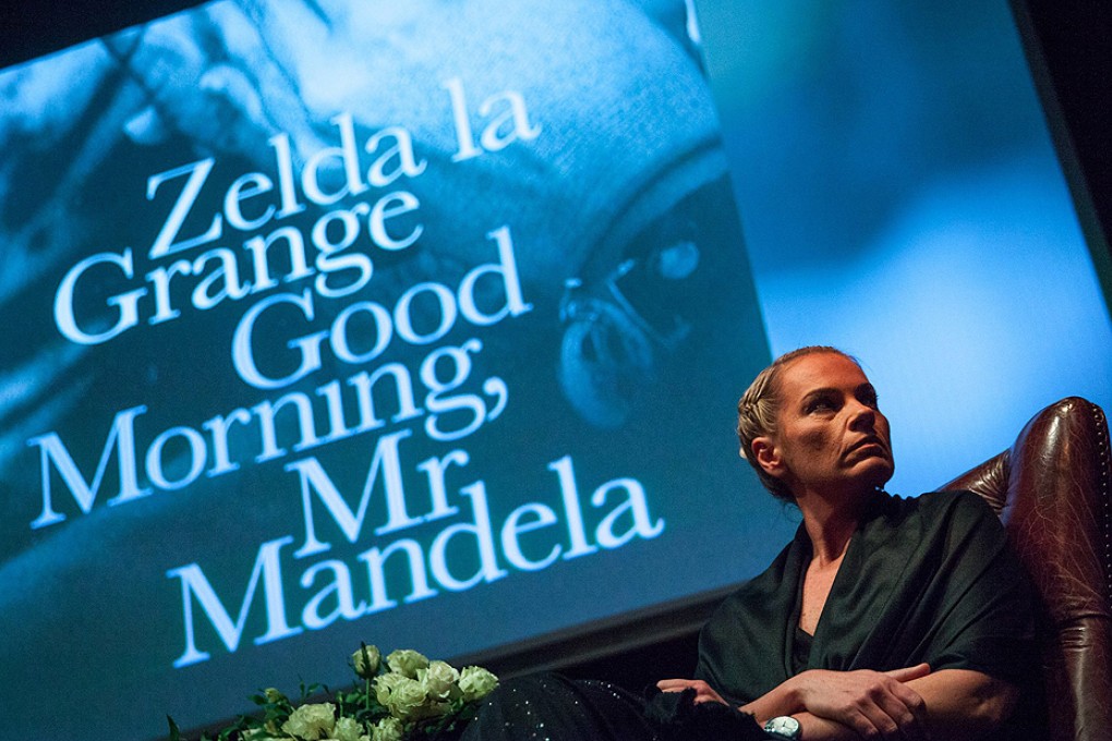 Zelda la Grange during the launch of her book 'Good Morning, Mr Mandela'  in Johannesburg on June 19. Photo: EPA