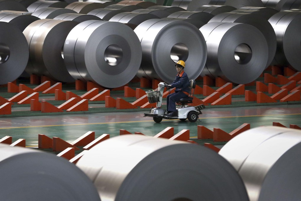 The profit margin of flat steel, used mostly in vehicles, home appliances and machinery, is about 300 to 400 yuan a tonne. Photo: Reuters
