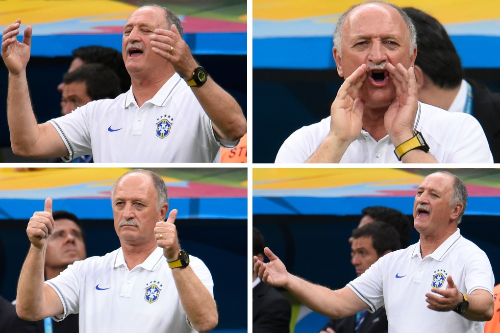 Luiz Felipe Scolari won the 2002 World Cup, but presided over Brazil's worst-ever defeat at this one. Photo: AFP