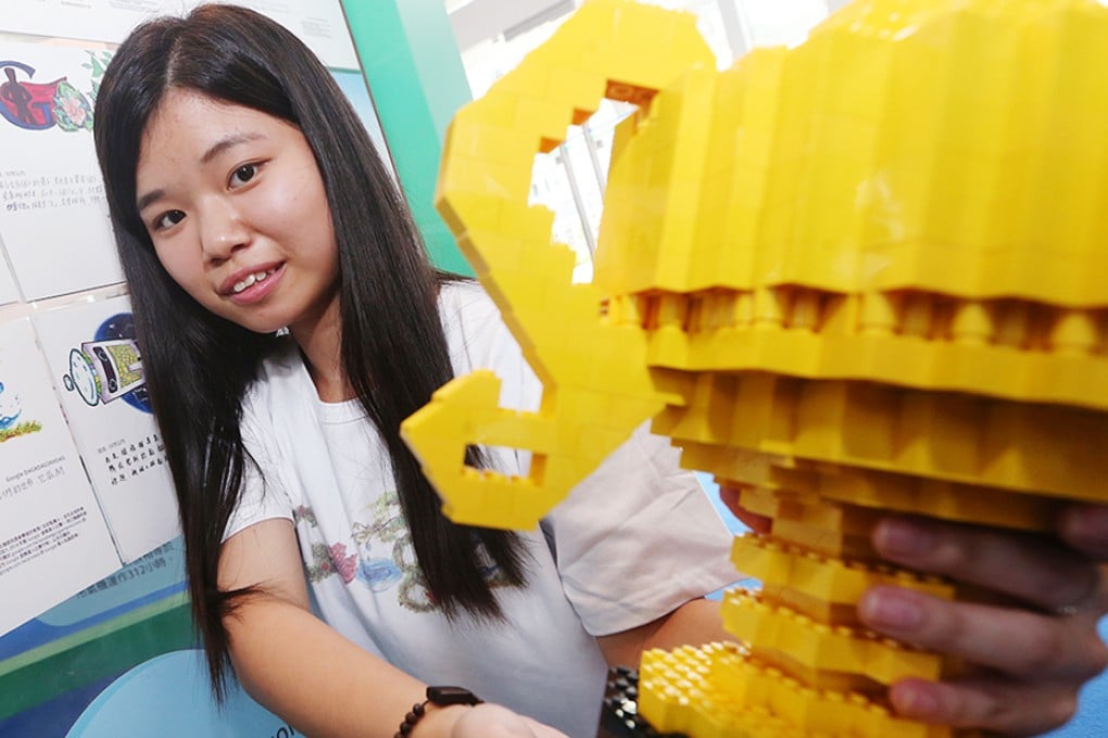 Wong Chiu-yung, 17, won the Doodle 4 Google 2014 competition, landing her environmental design on Google's front page. Photo: David Wong