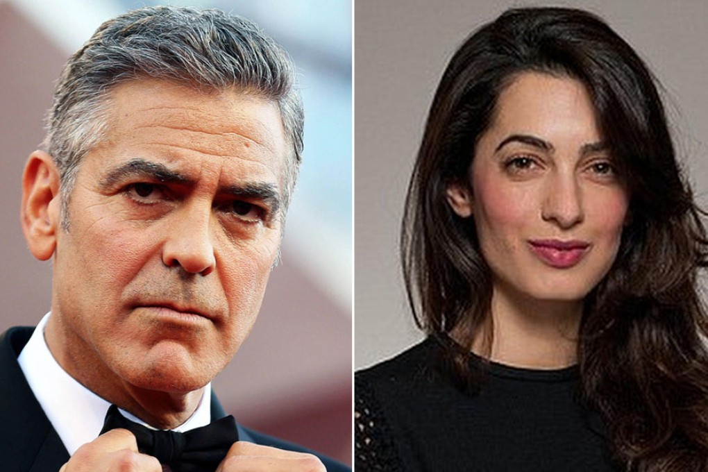 George Clooney (left) and his fiancée Amal Alamuddin. Photos: Reuters, SCMP Pictures