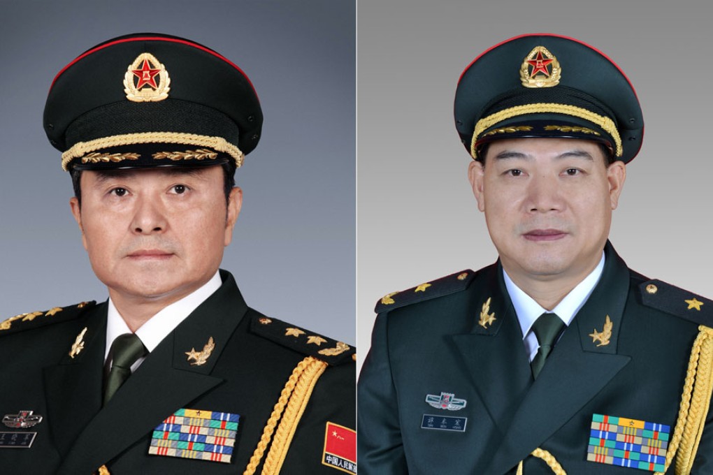 Wang Xiaojun (left) and his replacement, Tan Benhong, who is no stranger to the city.