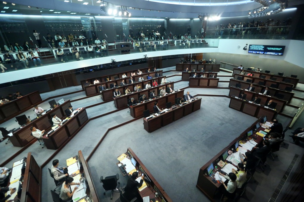 Chief Secretary Carrie Lam Cheng Yuet-ngor spoke at a meeting on electoral reform proposals at the Legislative Council. Photo: Sam Tsang